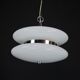 Chandelier en verre blanc Murano de grande taille des années 1970 par Vistosi.