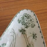 Ravier in iron earth "Geranium" U&C Sarreguemines late nineteenth - early twentieth
