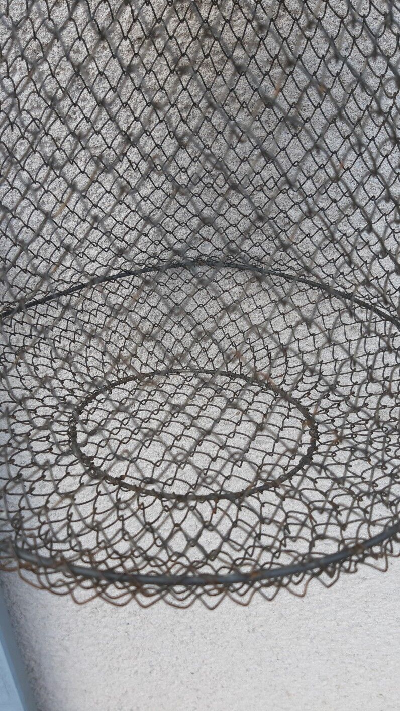 Panier de pêche goujonnière pécheur vintage