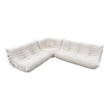 Ligne Roset Togo 3 places, 2 places et d'angle en velours côtelé beige