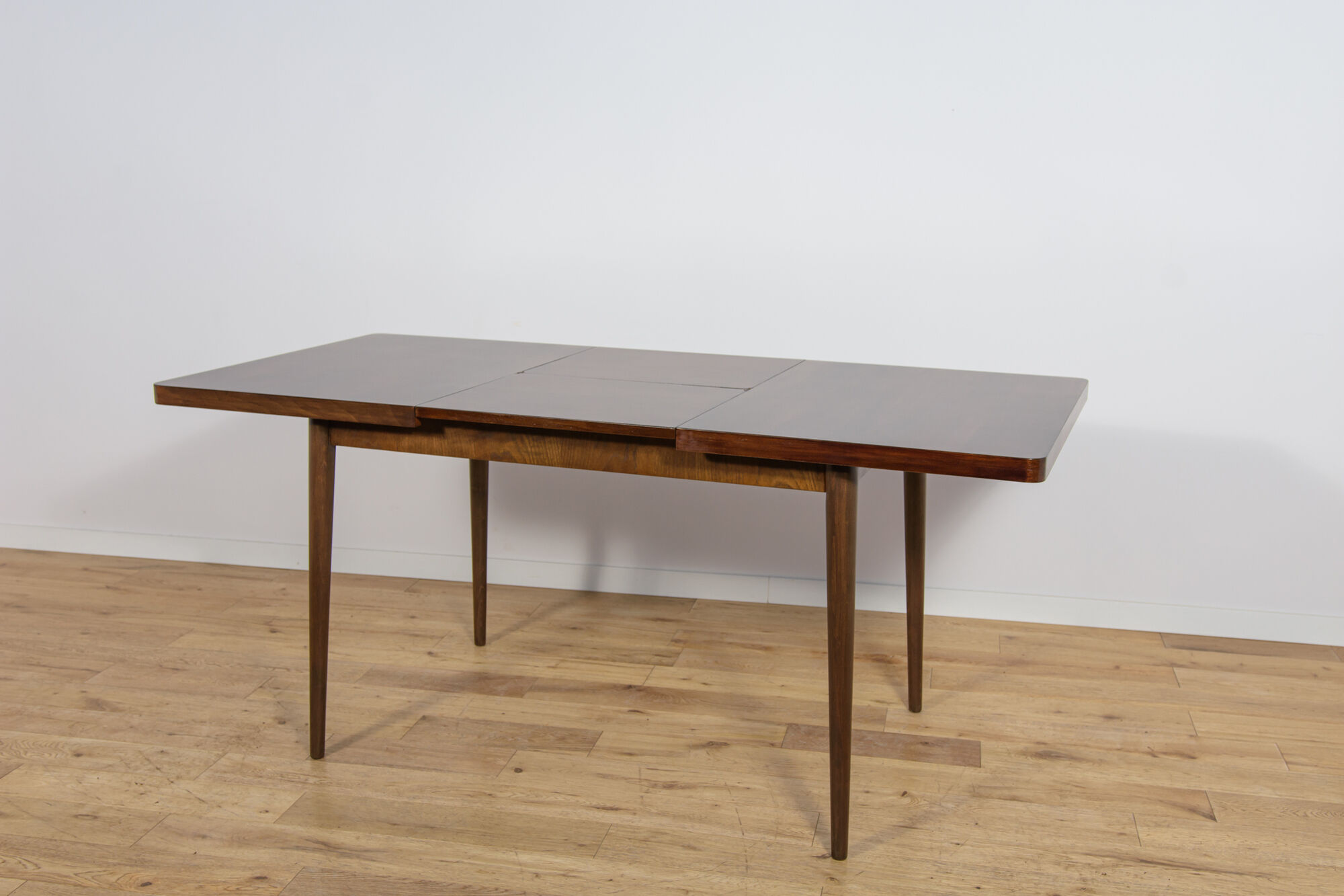 Mid Century Walnut Dining Table by Bohumil Landsman for Jitona, Czechoslovakia, 1960s