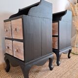 Pair of stylish bedside tables