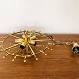 1 of 2 Crystal Glass Chandelier by J.T. Kalmar