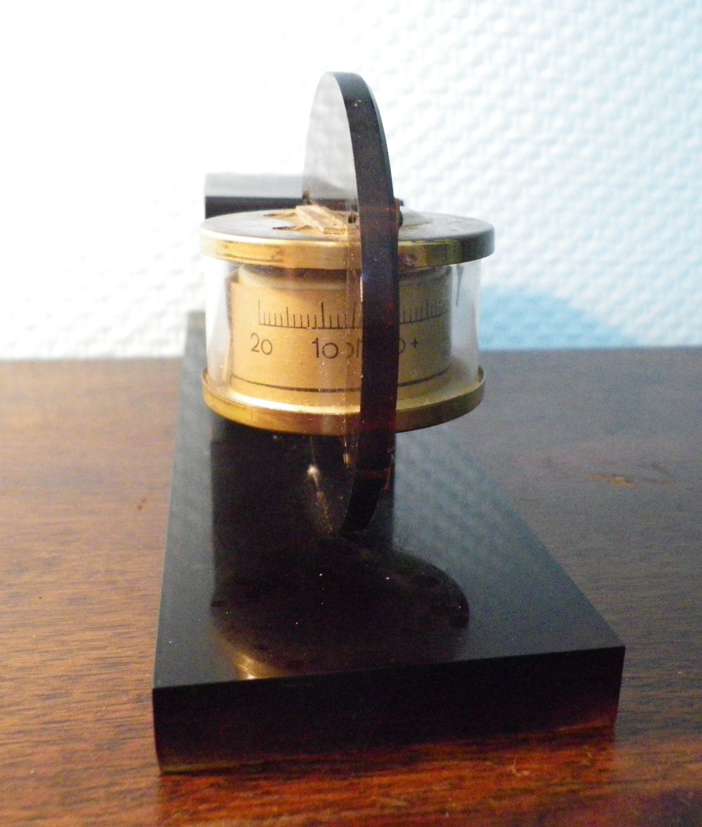 Perpetual Office Calendar with Thermometer - Mallat France - 70s