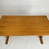 Vintage dining table pine AMA 70s shaker table