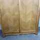 Vintage oak cabinet raw feet compass