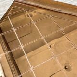 60s coffee table with pink mirror