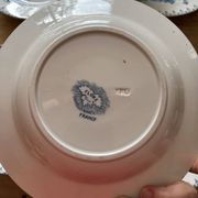 6 assiettes terre de fer 