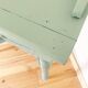 Coiffeuse vintage en bois peint