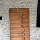 Antique mirror from the 18th century, 166/87.5 cm, copper leaf.