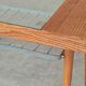 Table basse en bois, métal et verre par Jitona 1960