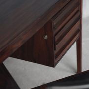 Executive rosewood Norwegian desk by Torbjørn Afdal for Haug Snekkeri AS Bruksbo, 1960s