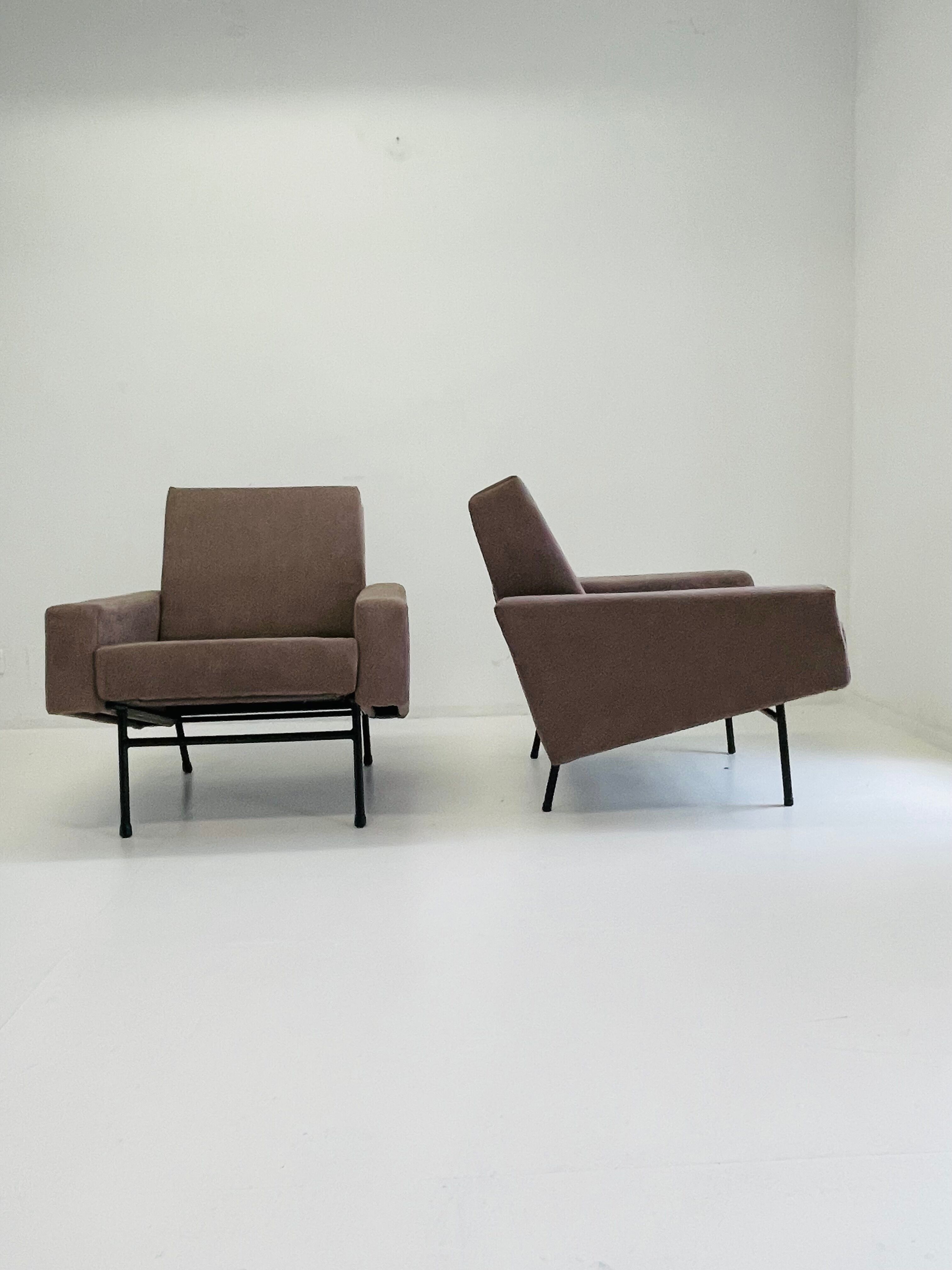 Pair of armchairs G10 by Pierre Guariche