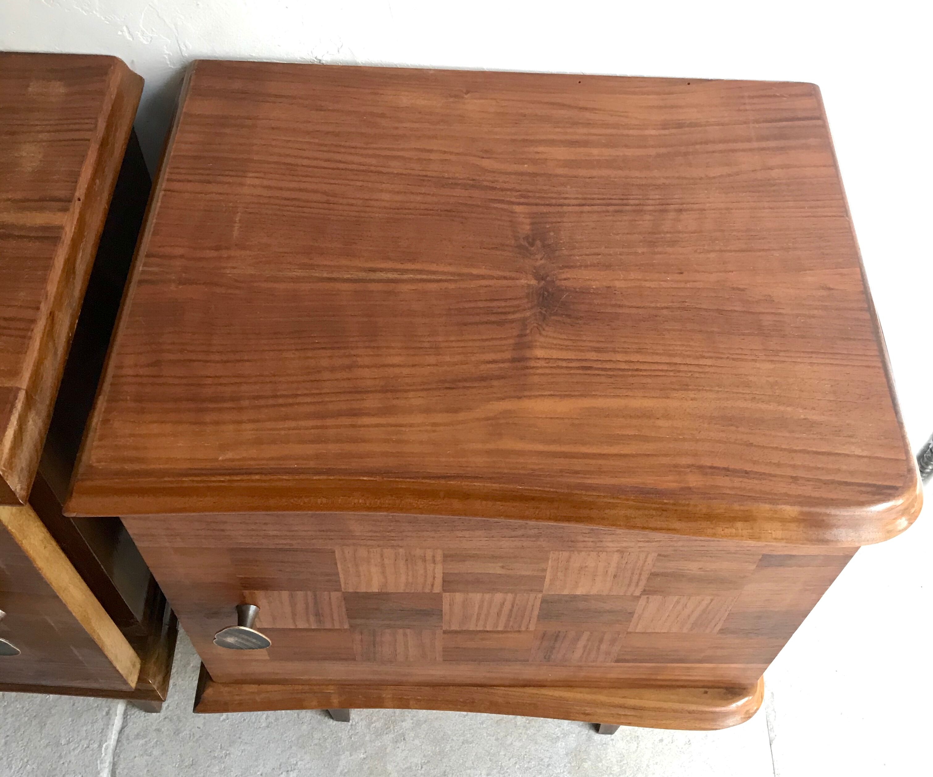 Pair of vintage bedsides