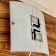 LARGE SCANDINAVIAN DESIGN GLASS WALL LIGHT.
