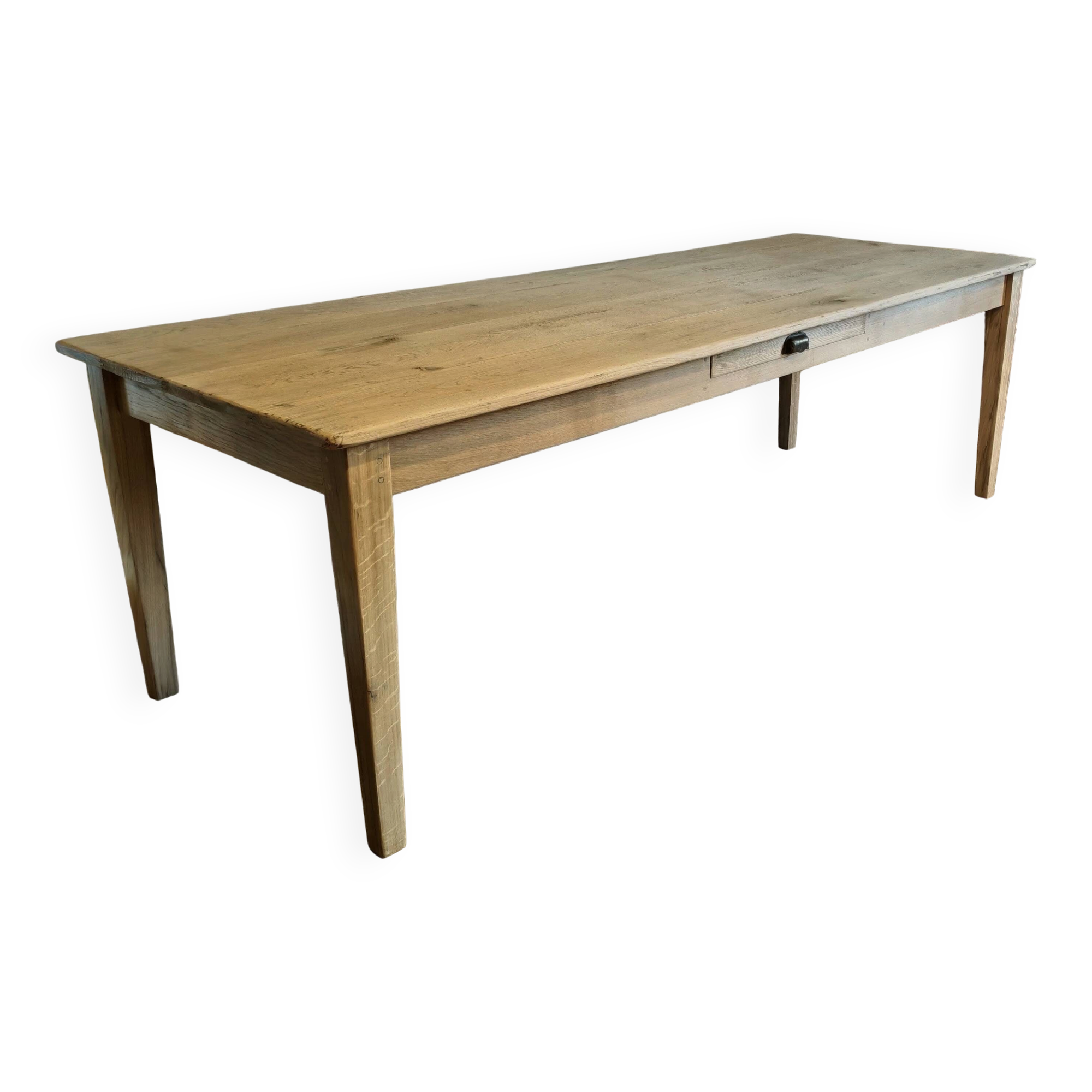 Table de ferme en chêne massif 239x89