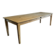 Table de ferme en chêne massif 239x89