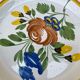 Set of 2 plates with floral pattern