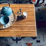 Rattan coffee table