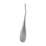 Vase Salviati soliflore modèle Aria Piccolo en verre côtelé blanc