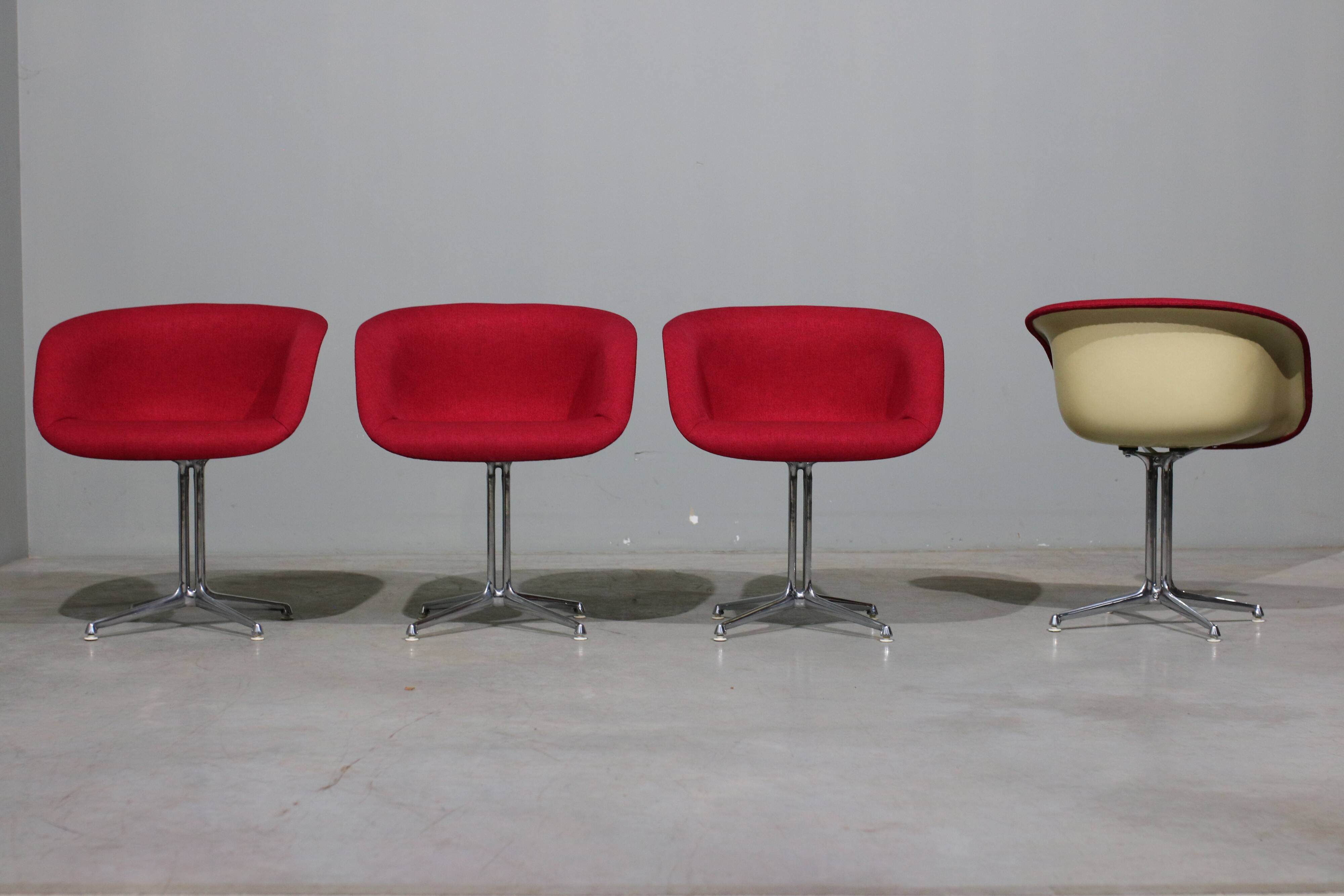 La Fonda Chair by Ray and Charles Eames for Herman Miller, Set of 4