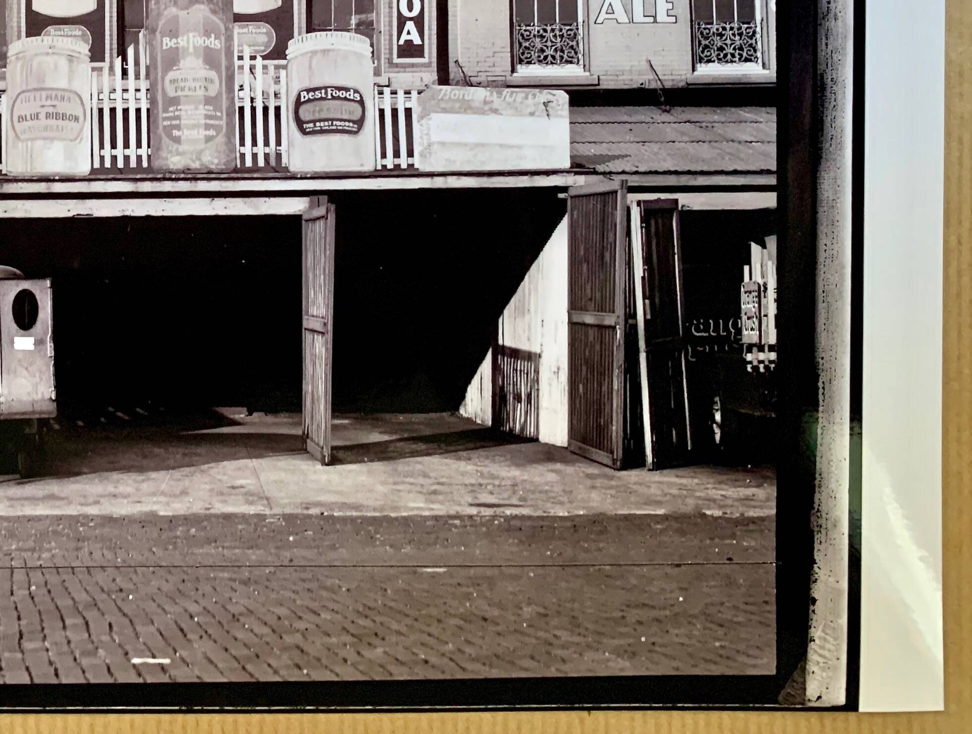 Walker Evans “Waterfront Advertising Warehouses, Louisiana (1938)”