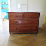 Vintage–Belle commode Louis Philippe-Style Directoire -4 tiroirs-Meriser