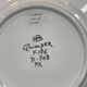Pair of Quimper earthenware plates with pearl decoration from the 1950s.