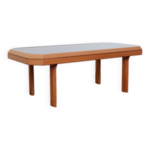 Table basse scandinave verre fumé