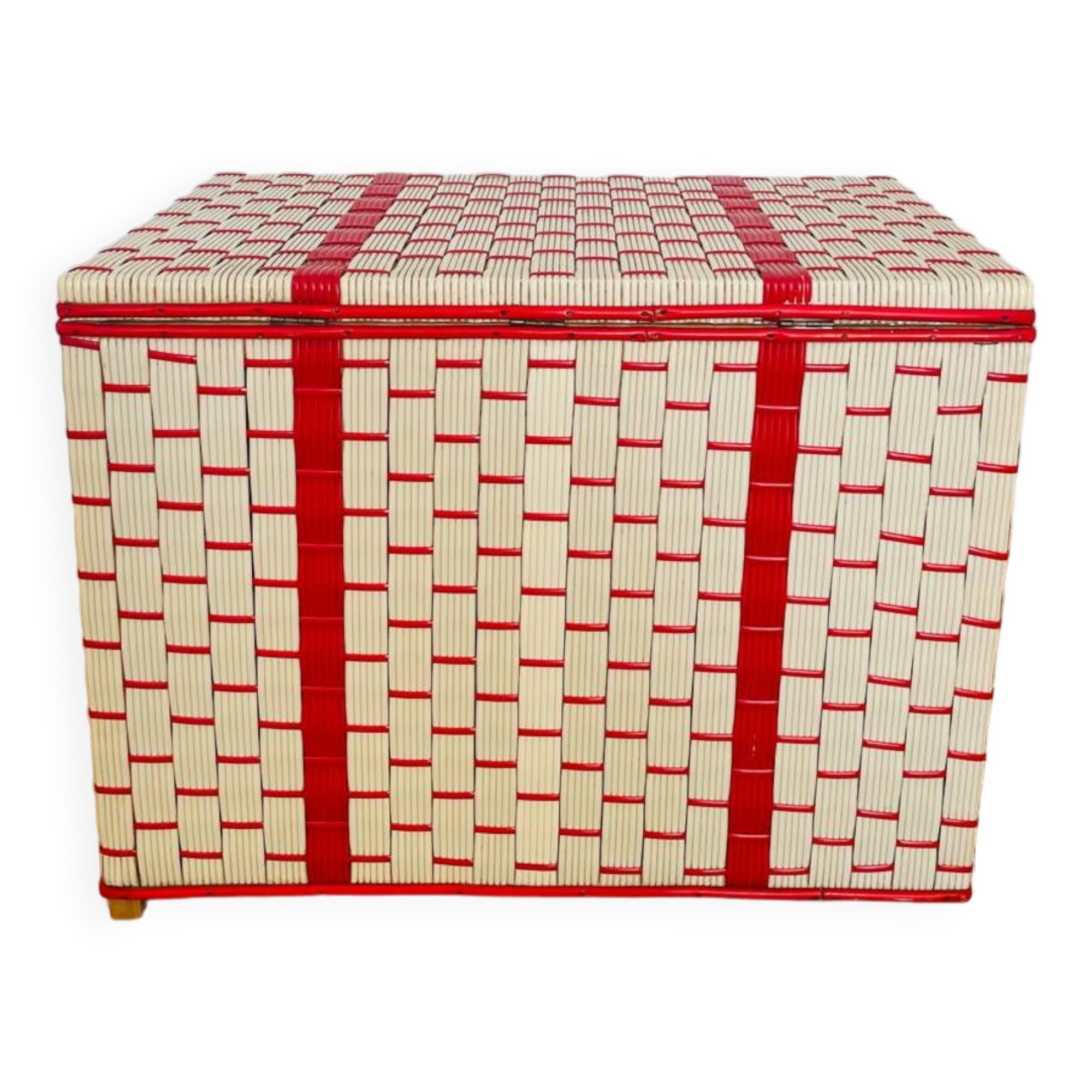 Vintage scoubidou storage chest 1960