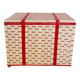Coffre de rangement en scoubidou vintage 1960