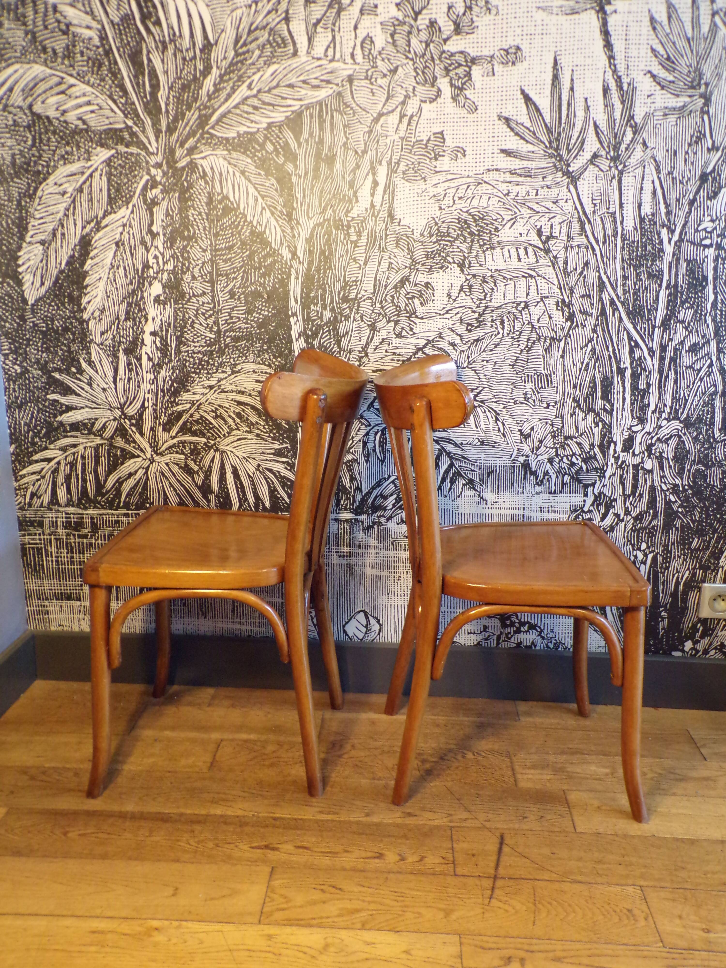 Pair of vintage bistro chairs