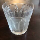Lalique whisky set comprising its carafe with stopper and 8 "femme a l'antique" glasses