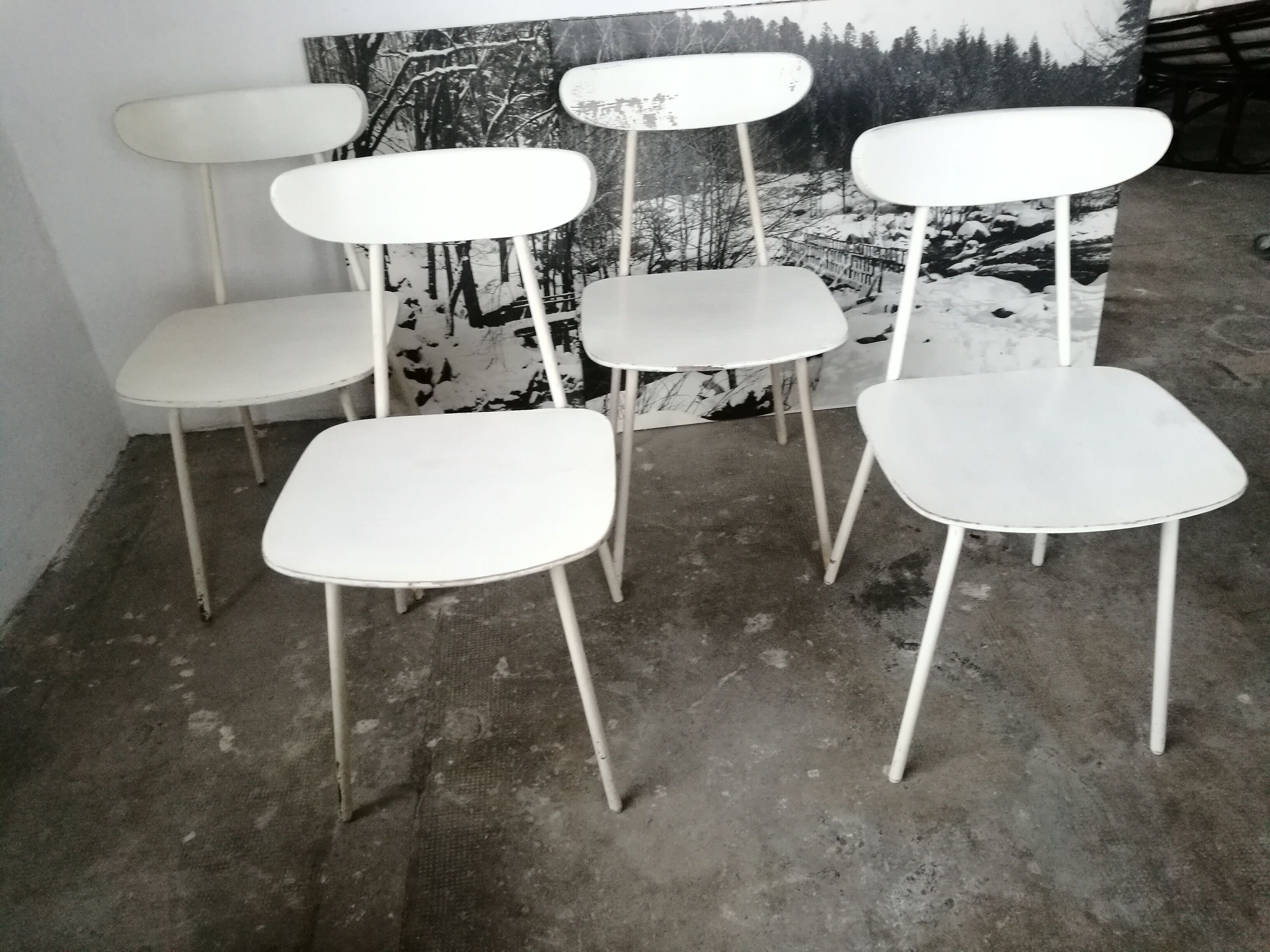 Set of 4 hiller vintage chairs