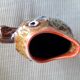 Vase vintage vallauris en forme de poisson