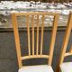 2 Scandinavian dining chairs made of solid light birch wood, IKEA Borje.