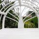 White rattan shelf