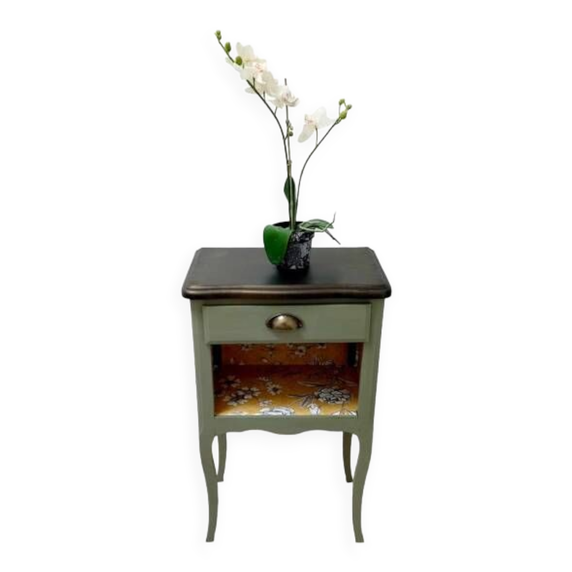 Revamped vintage bedside or occasional cabinet