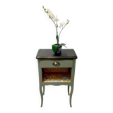 Revamped vintage bedside or occasional cabinet