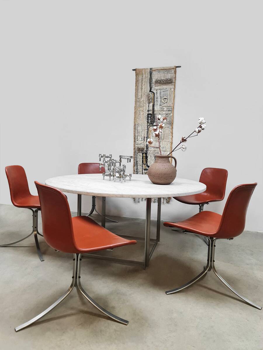 Danish vintage design dining chairs PK9 Poul Kjaerholm Fritz Hansen