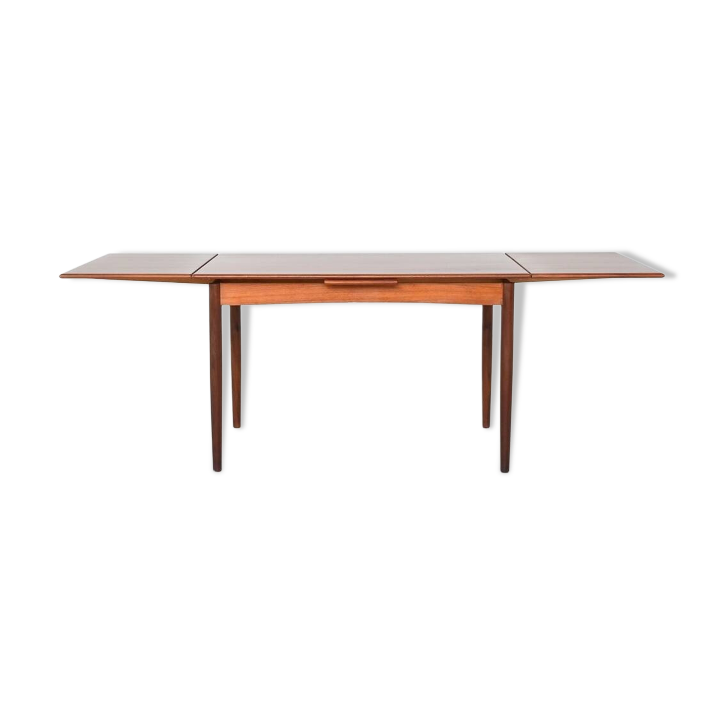 Table à manger extensible scandinave en teck, Danemark 1960