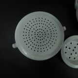 White and orange Pillivuyt tisanière