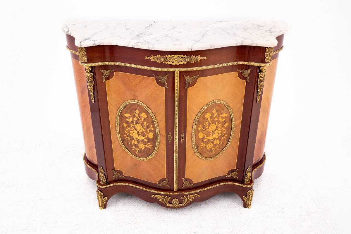 Chest of drawers with stone top, Western Europe, first half of the 20th cen