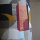 Glazed ceramic lamp from the 1960s/1970s with dual lighting