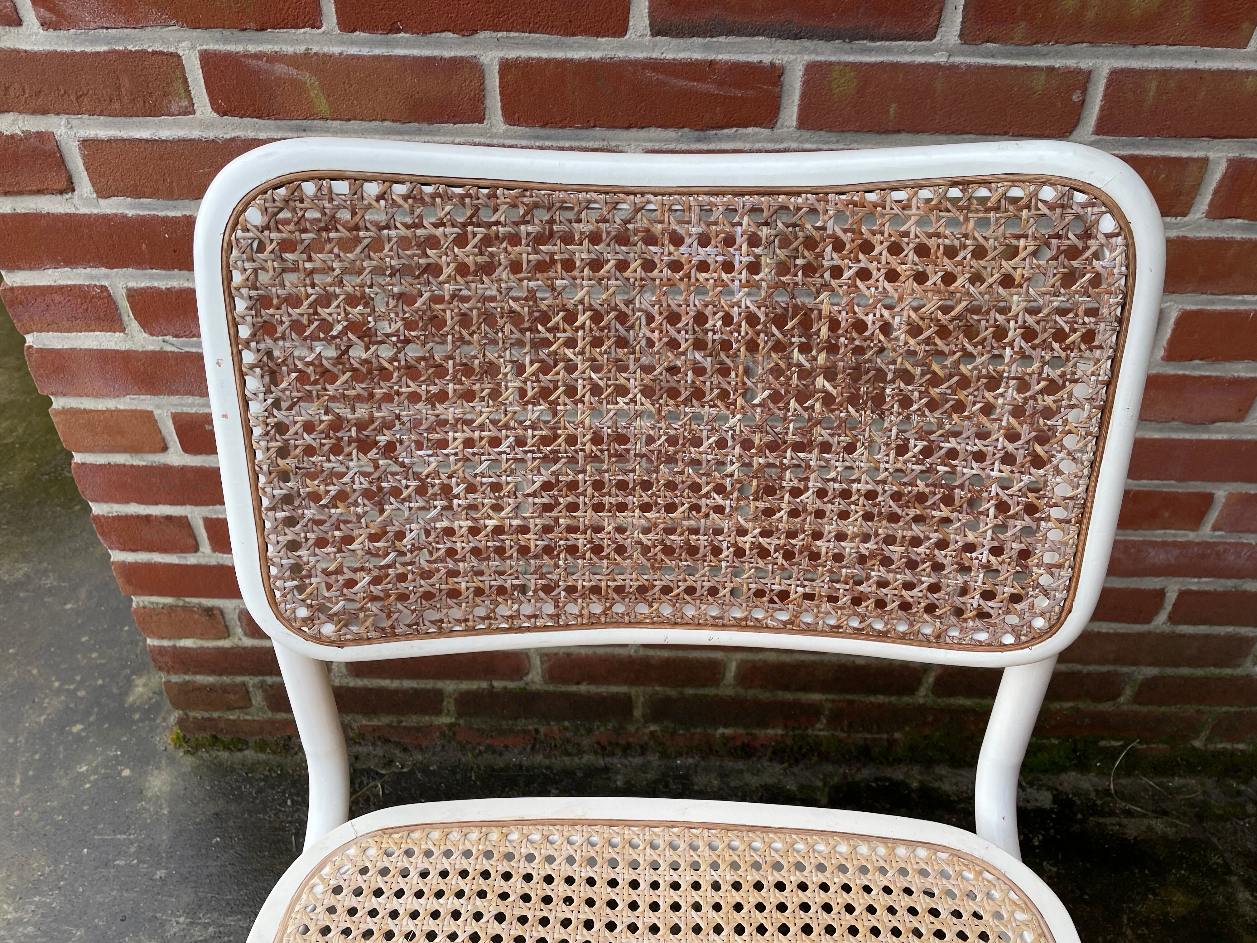 Set of 4 Cesca Model chairs by Marcel Breuer