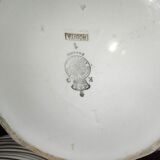 Old service 28 pieces porcelain KG Keller and Guérin Lunéville France decorated with flowers Rosita XIXth Century