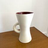 Saint Clément ceramic diabolo pitcher vase 1950