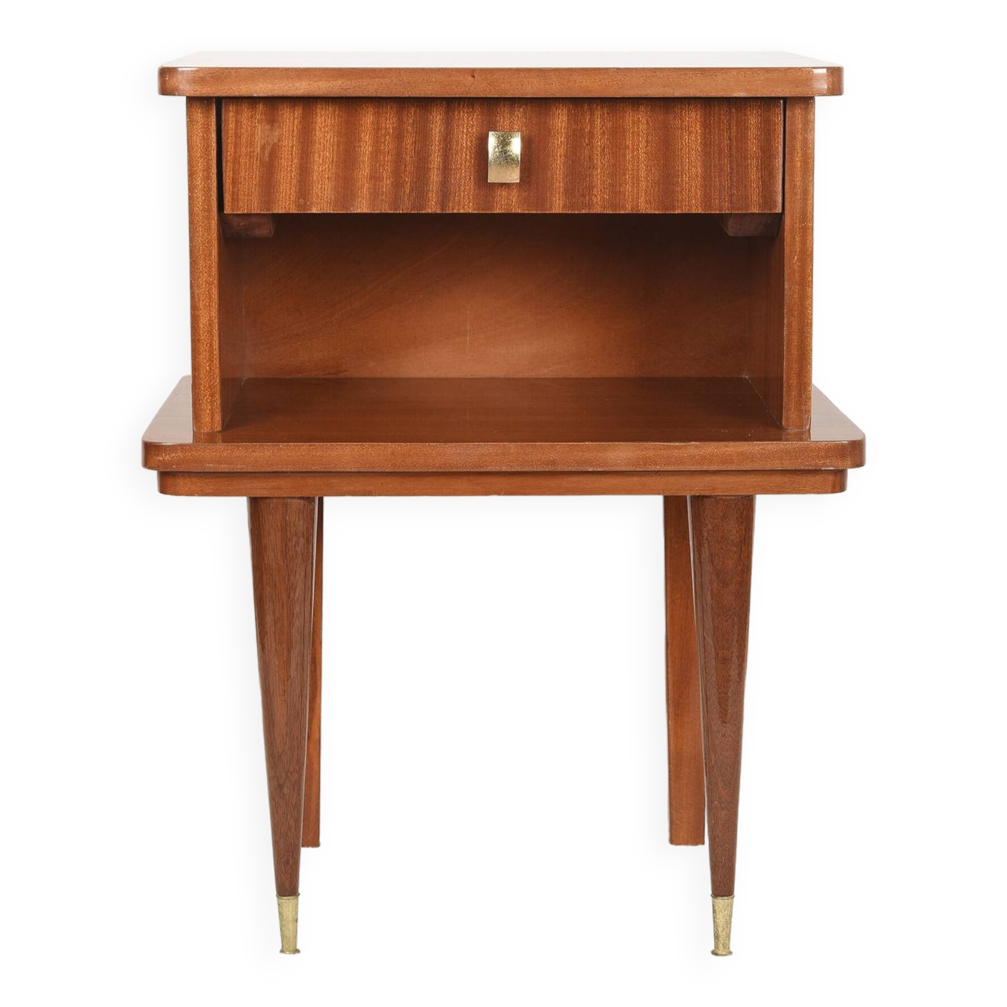 Vintage bedside table from the 60s with drawer.