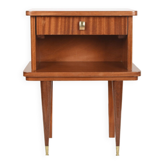 Vintage bedside table from the 60s with drawer.