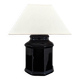 Lampe en céramique noire